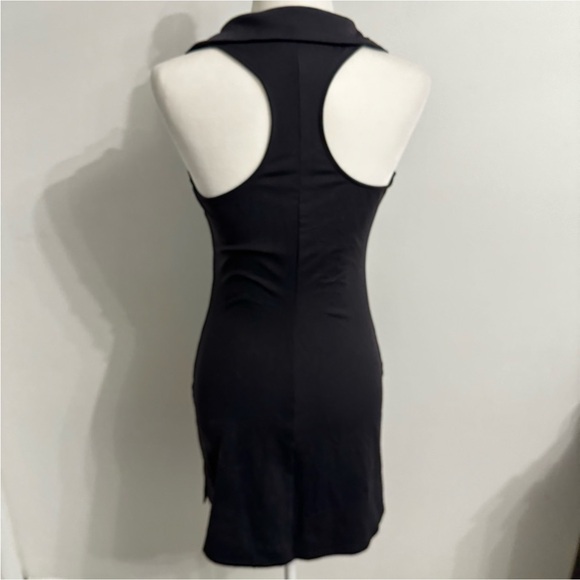 ALO YOGA Black Sleeveless Collared Charmed Tennis Athletic Dress Size X-small - Picture 4 of 16